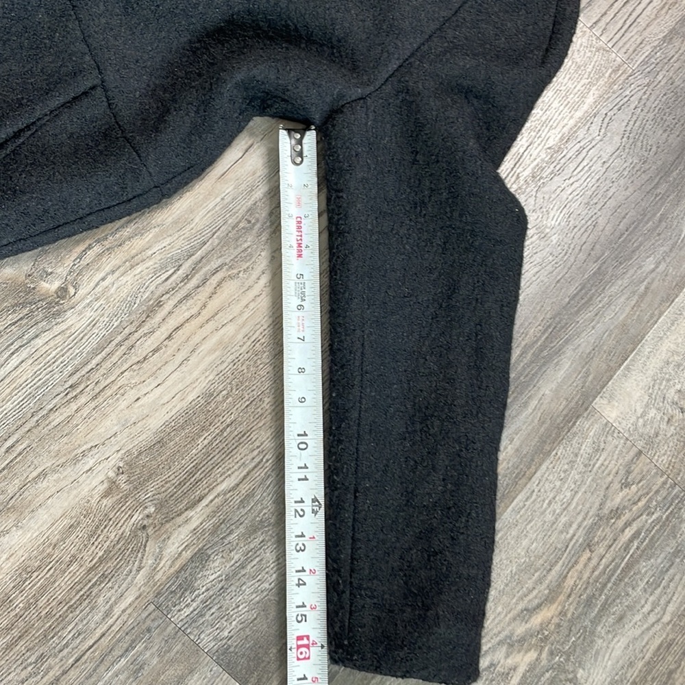 H&M Black Wool-Blend Pea Coat - Picture 7 of 11
